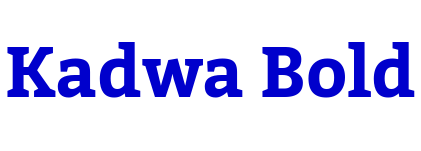 Kadwa Bold लिपि